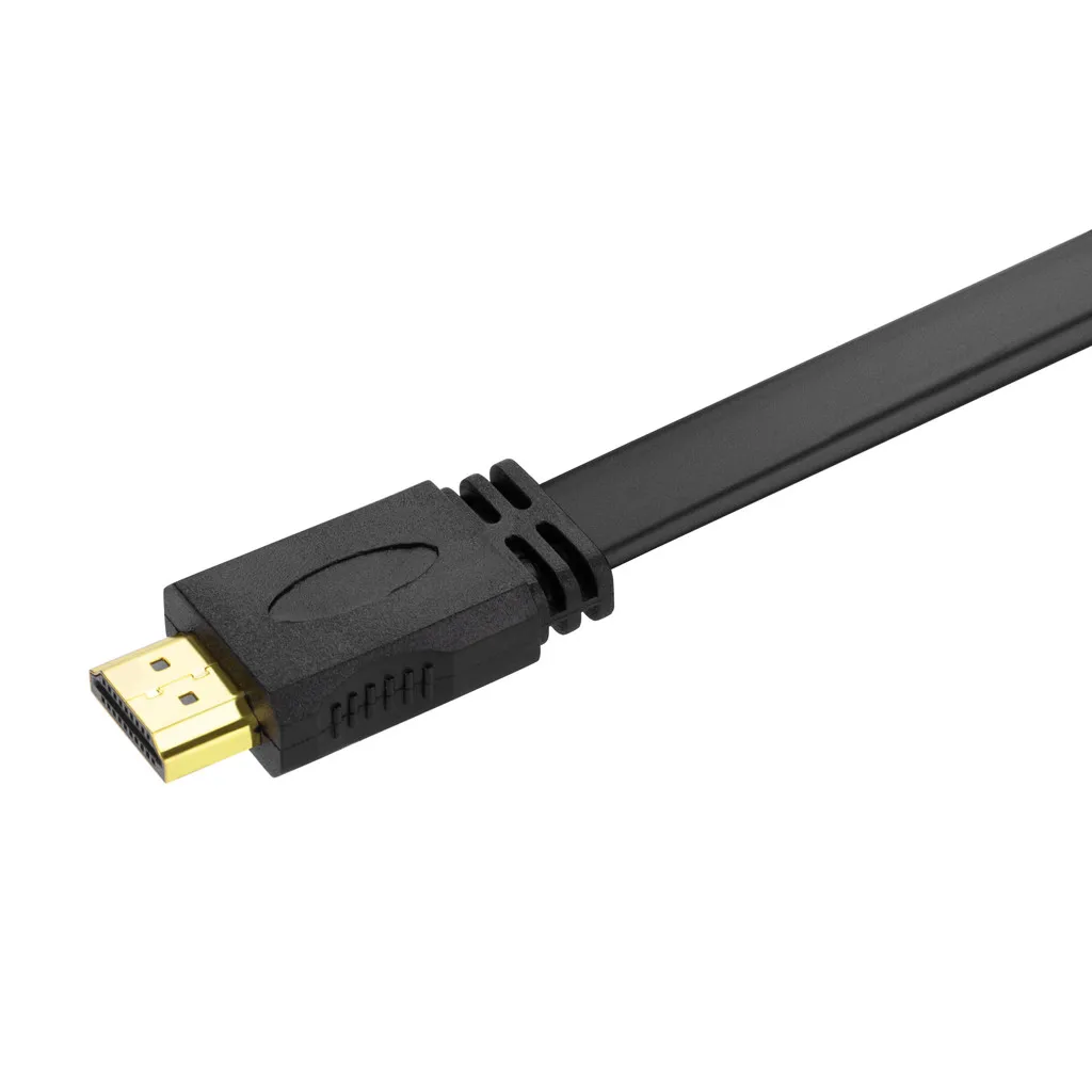 1 4 V Высокая Скорость 1.4a HDMI видео аудио плоский кабель HD ТВ-Черный беспроводная