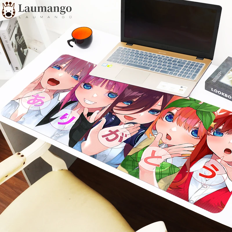 

Deskpad Anime Mouse Pad 900x400 Gaming Keyboard Xxl Mousepad Gamer Accessories Carpet The Quintessential Quintuplets Mouse Mat
