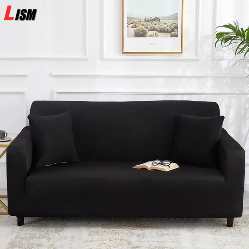 Эластичная однотонная Крышка для дивана эластичная Плотная пленка все включено