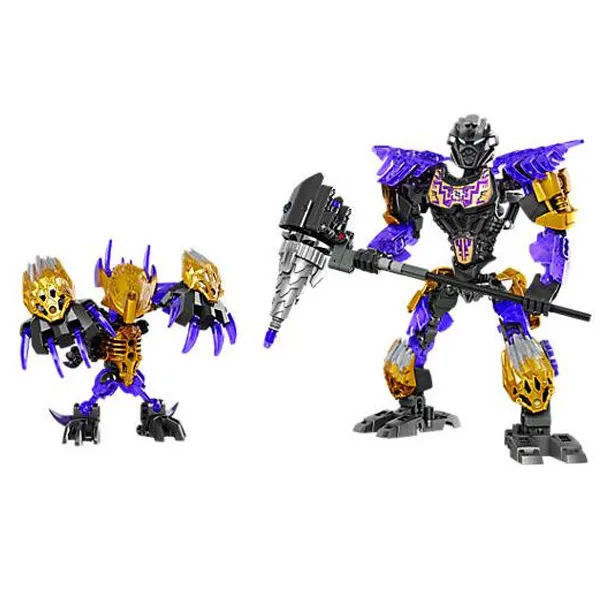 Bevle XSZ 612-3 Биохимический воин BionicleMask светильник Bionicle Onua Terak Строительный Блок Совместимые 71309 игрушки