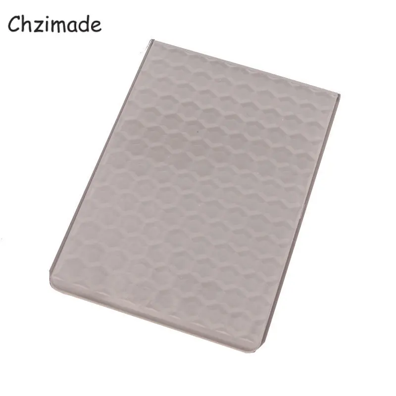 Chzimade 3D Вафельная Ткань папки для тиснения Скрапбукинг пластик карты расходные