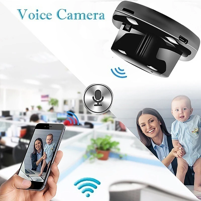 Беспроводная мини камера с Wi Fi 1080P Full HD ИК ночное видение|Экшн-камеры| |
