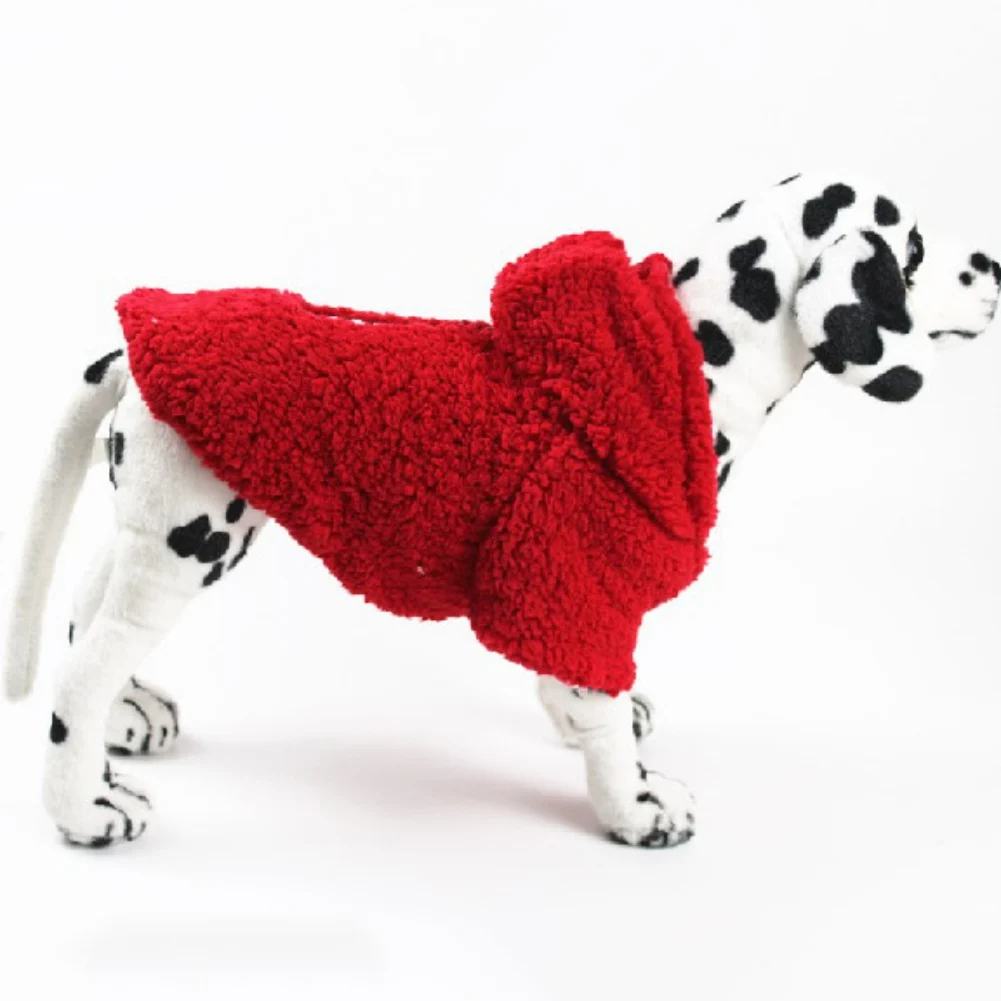 

Зимняя теплая толстовка для собак, одежда для средних и больших собак, шерстяное пальто с капюшоном для домашних питомцев, одежда для щенков...