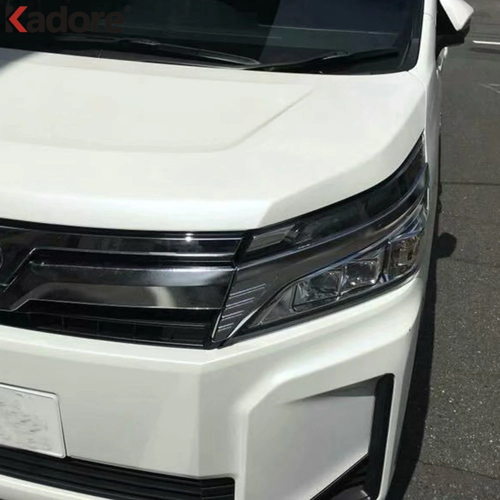 Для Toyota Noah Voxy R80 Mid 2017 2019 Facelifted ABS хромированные фары полоса Специальная
