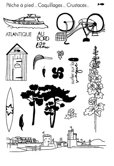 Французский прозрачный силиконовый штамп/уплотнение для DIY скрапбукинга/альбома