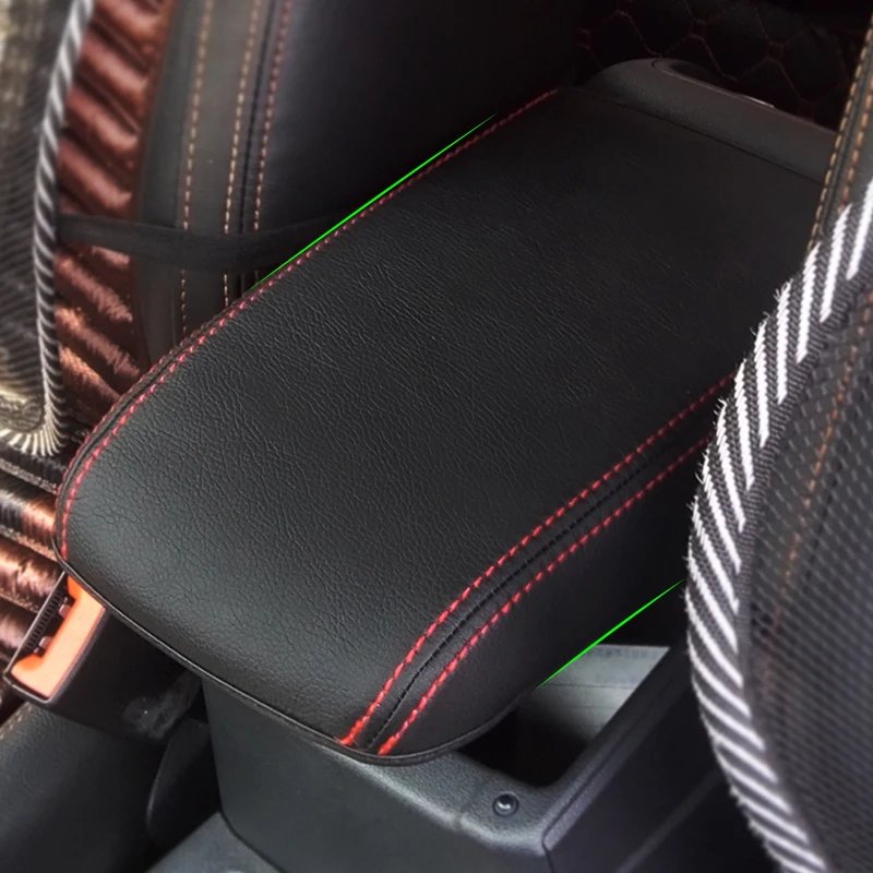 Автомобильный центральный подлокотник кожаная накладка из микрофибры для VW Golf 7