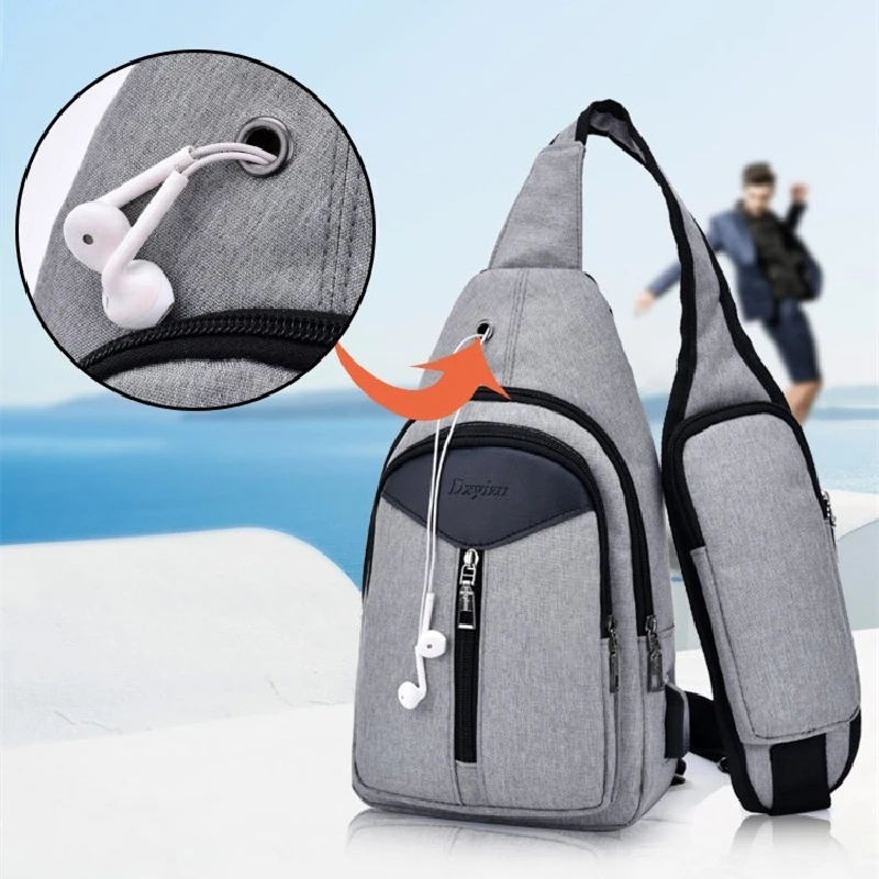 2020 Повседневная мужская сумка через плечо для улицы многофункциональная