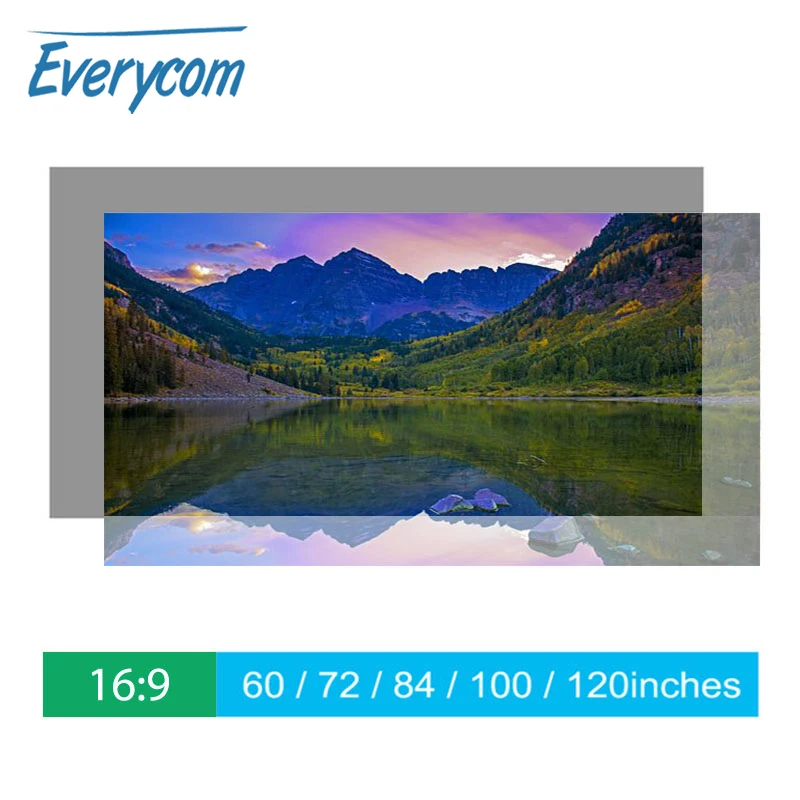 Everycom проектор экран светоотражающий повышение яркости 60 100 120 дюймов ткань