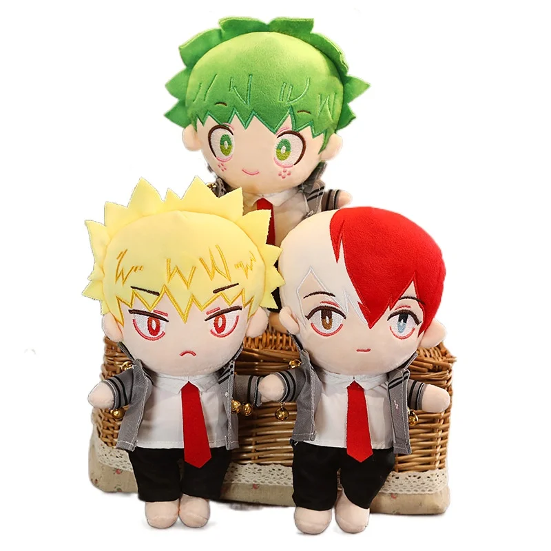 

My Hero Academia Cosplay Cute Doll Midoriya Izuku Bakugou Katsuki Todoroki Cosplay DIY Dolls Plush Toy Gift for Children
