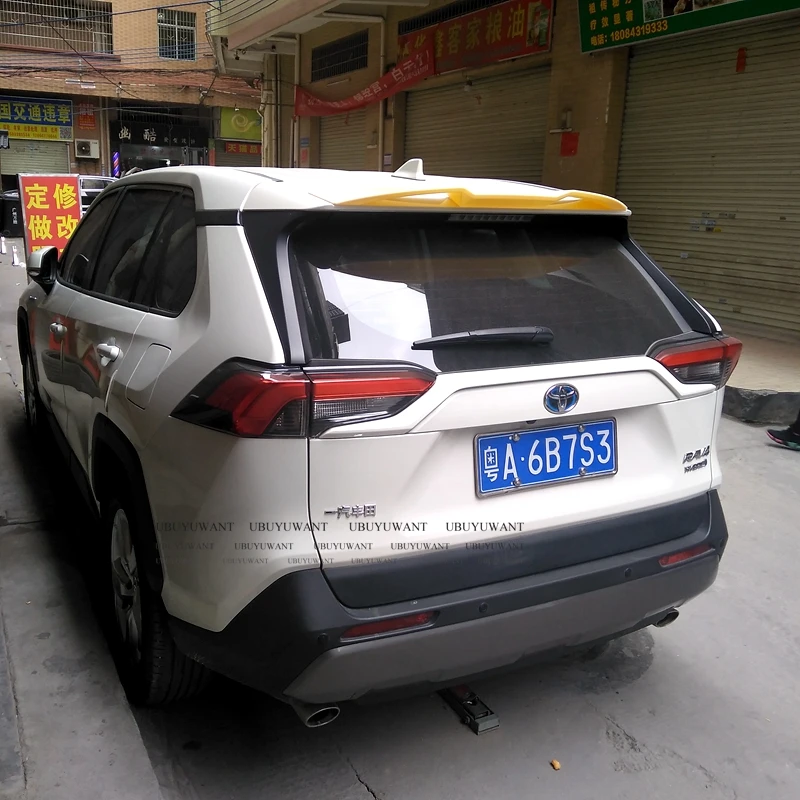 Новинка 2019 2020 новый спойлер для Toyota RAV4 высококачественный из АБС пластика