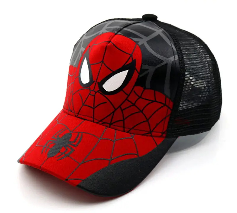21 39 цветов, шапки для маленьких мальчиков и девочек, SPIDER-MAN хлопковая детская бейсбольная кепка с вышитыми героями мультфильмов, Кепка в стиле хип-хоп для мальчиков и девочек, бейсболка - Цвет: 21