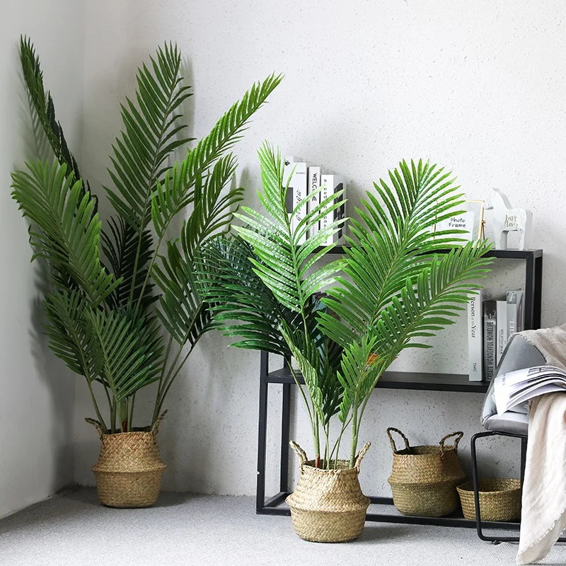 Tropical palm pflanzen simulation bonsai hause wohnzimmer dekoration bonsai dekoration farn schildkröte blatt gefälschte pflanzen ohne vase