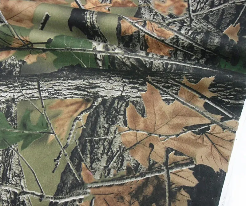 1,5 м ширина Bionic Camo ткань дерево листья камуфляж ткань для охоты Открытый скрытый чехол слепой
