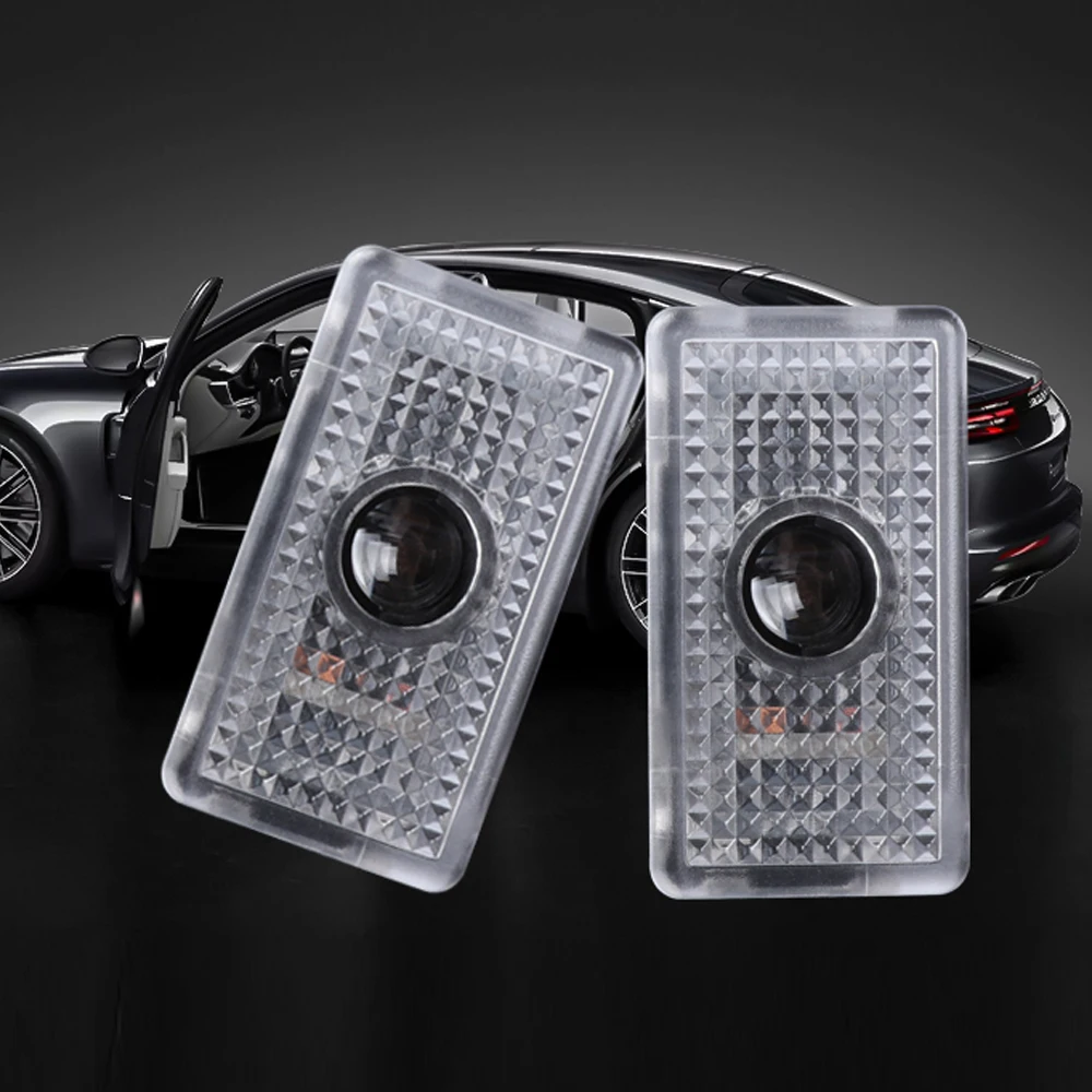 Для Tesla Logo светильник Tesla модель S модель X модель 3 модель Y автомобильный Стайлинг Tesla эмблема Автомобильный Дверной светильник приветственный светильник декоративная лампа