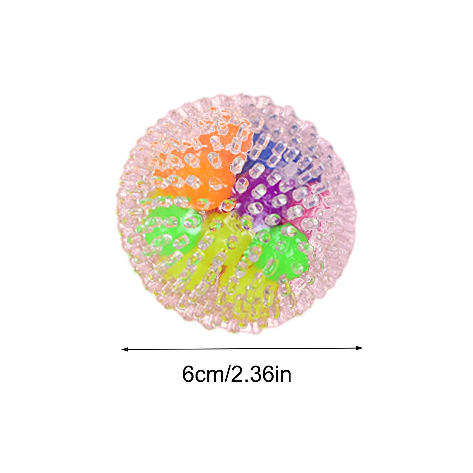 

1pc Rainbow Grape Ball Squeezable Pressure Toy Stress Relief Ball Toy For Kids Anxiety Relief Fidget Sensory Squeeze Ball Toy