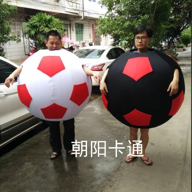 Костюмы унисекс для футбольного талисмана взрослых вечерние маскарадные