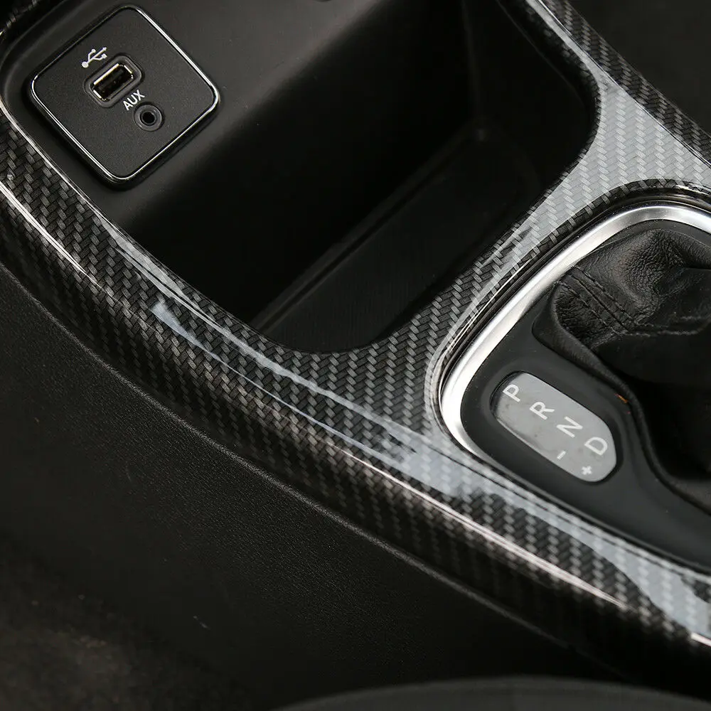 Панель переключения передач для салона автомобиля из углеродного волокна рамка