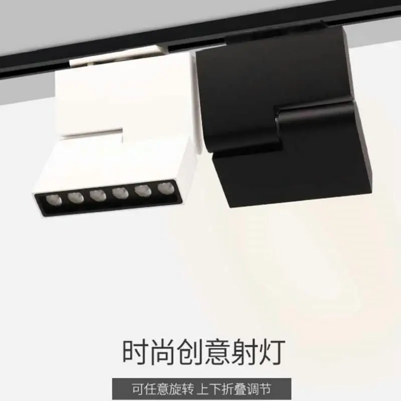 Трековый светодиодный светильник с 2/3/4 проводами 3 фазы 12 Вт 85 265 в|Рельсовый