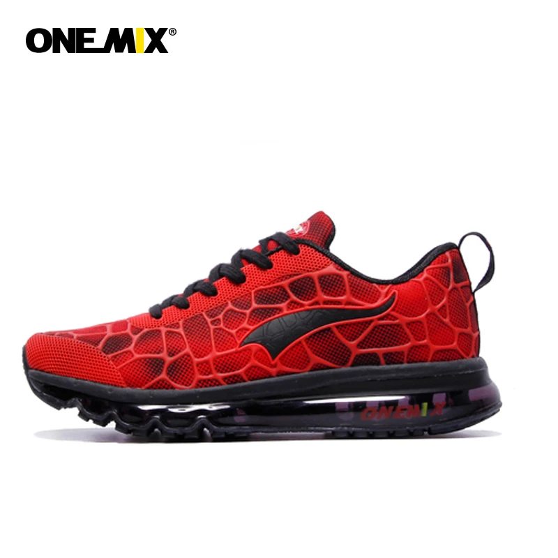 

ONEMIX Max Air Cushion Stability Women's Sneakers Lightable Breathable Mesh Sport Shoes Outdoor Lace-up Jogging Running Shoes