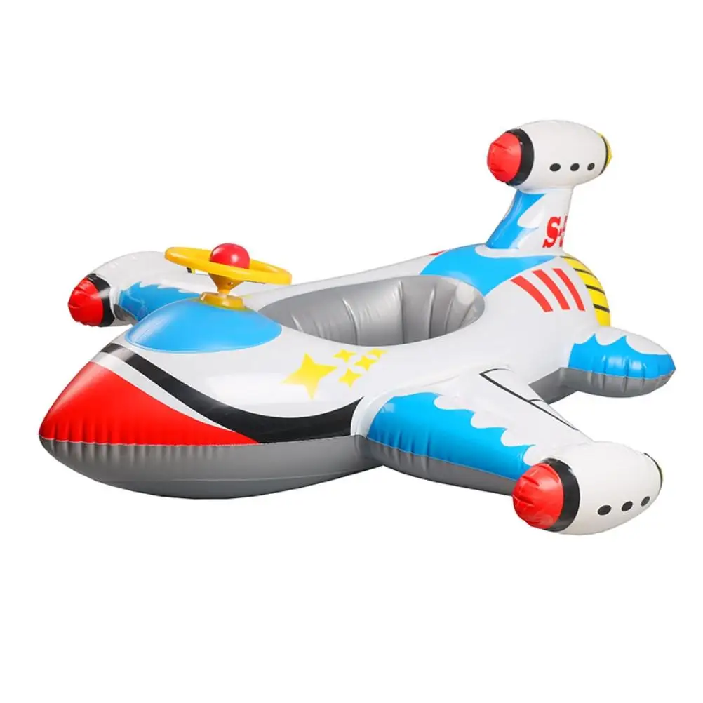 

Cartoon Airplane Shaped Swimming Ring Baby Swimming Pool Floats Baby Waterproof Nontoxic Swimming Circle Baby Float Ring