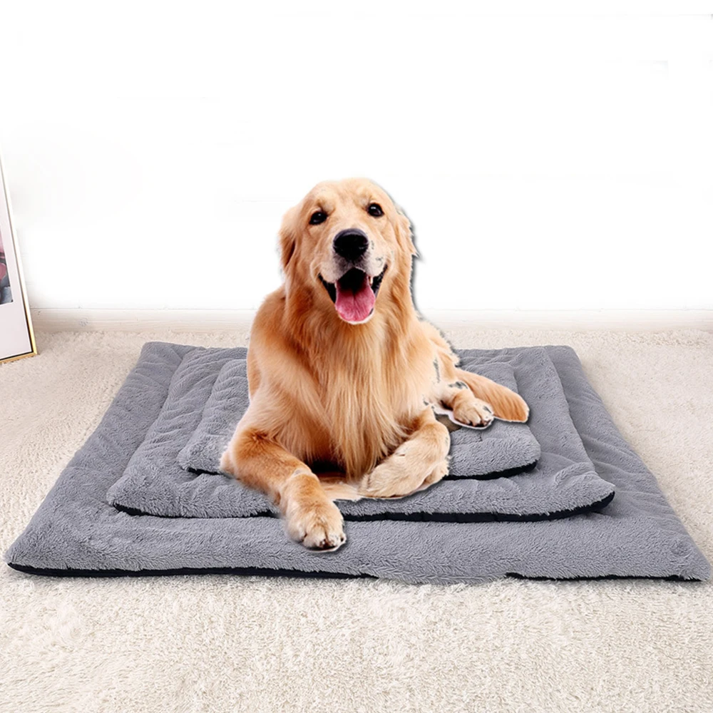 Soft Flannel Pet Dog Mat Winter Thicken Warm Bed both sides can using Cat Blanket Washable Plush Drop Shipping | Дом и сад