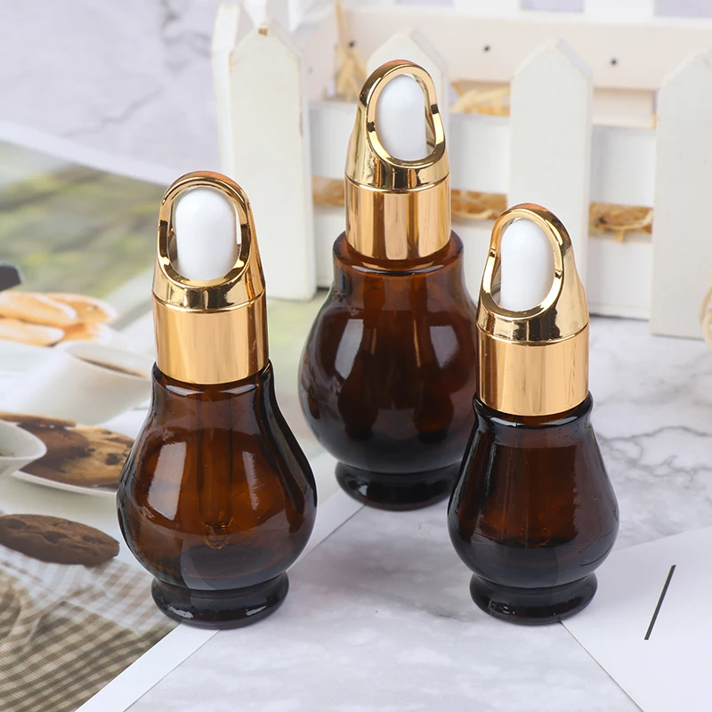 10/20/30 мл эфирные масла флаконы для духов Янтарный стеклянный флакон капельница