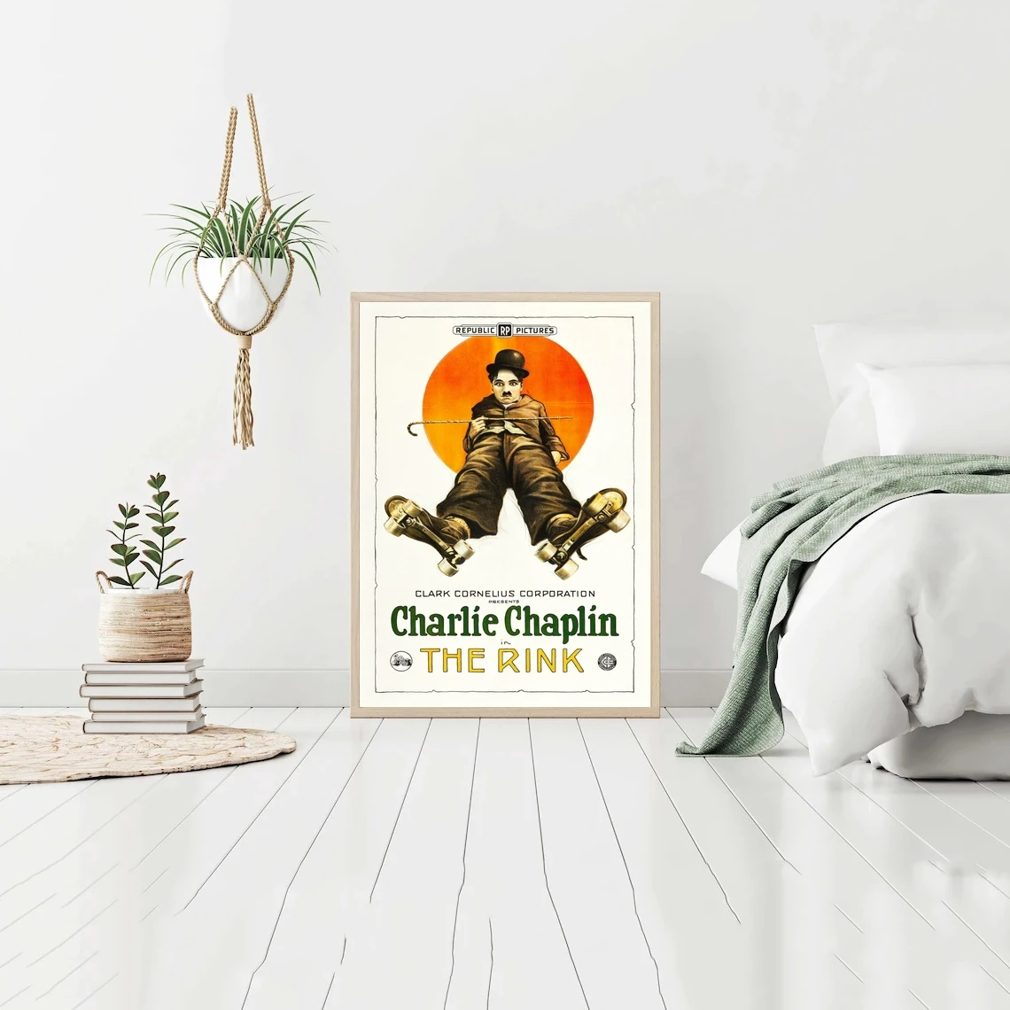 Каток кино плакат холст печать Классическая Ретро винтажная настенная живопись