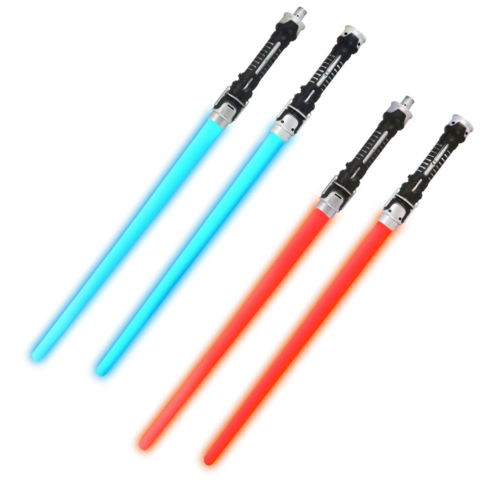 

2PCS Flashing Lightsaber Laser Double Sword Light Saber Kids Light Up Toys Sound Emitting Flashing Interesting Sticks Boys Gift