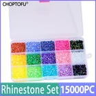 15000 шт.корт. 15 фотографических украшений с плоской задней стороной 345 мм стразы из хрустальной смолы набор Стразы Diamond Jelly AB Nail Стразы