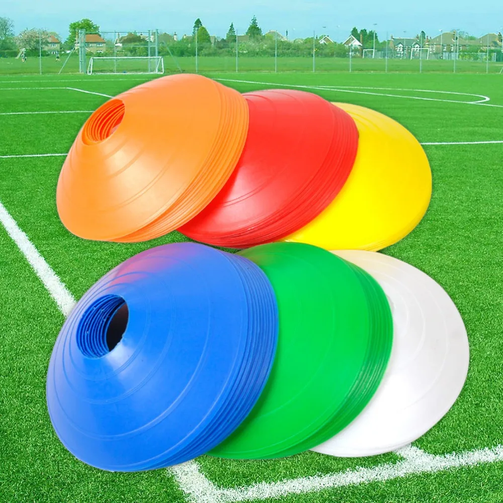 

10PCS Outdoor Sport Football Soccer Rugby Speed Training Disc Cone Cross Track Space Marker Inline Skating