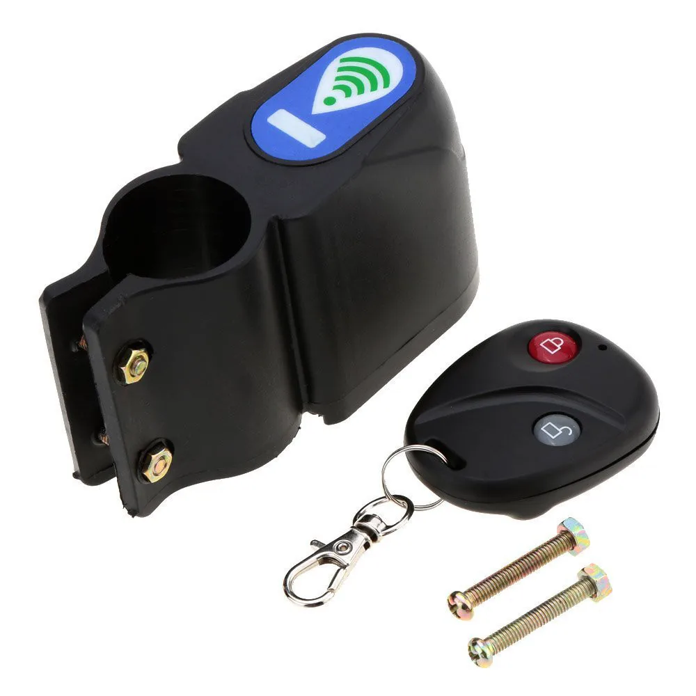 Беспроводной замок-сигнализация для велосипедов Bicycle Wireless Alarm Lock Bike Security System с пультом дистанционного управления против краж где бы то ни было, где требуется защищенное оборудование.