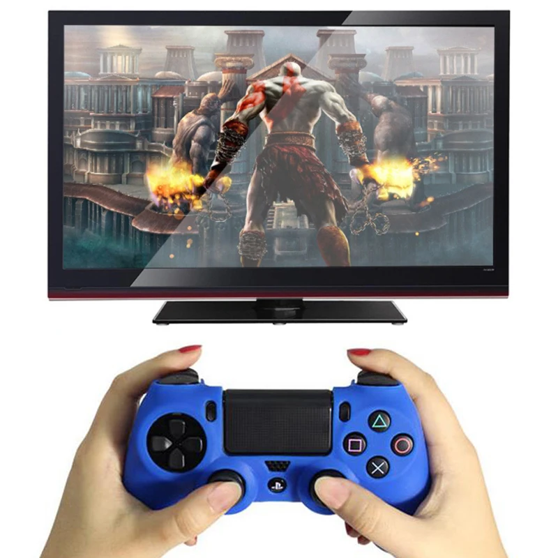 Нескользящий Силиконовый чехол для контроллера Sony PlayStation Dualshock 4 PS4 DS4 Pro Slim|Чехлы| |