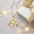 Цепочка с именем, 3 сердца, с камнями, позолоченная