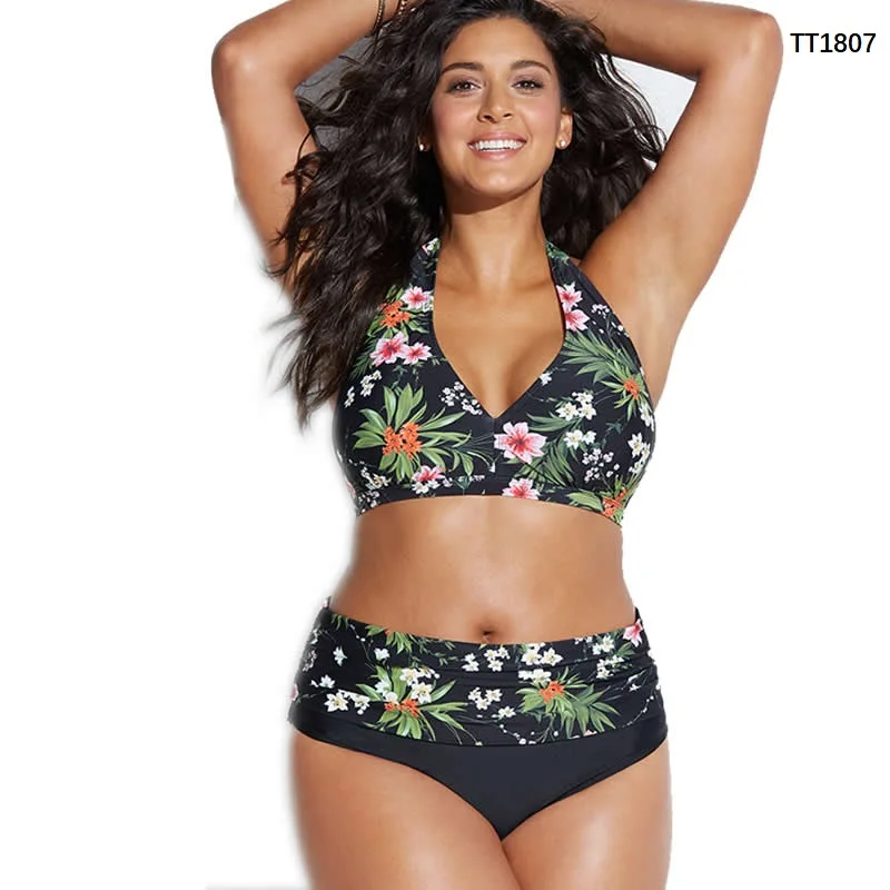 2021 женские новый сексуальный комплект бикини Высокая талия плюс жира обувь