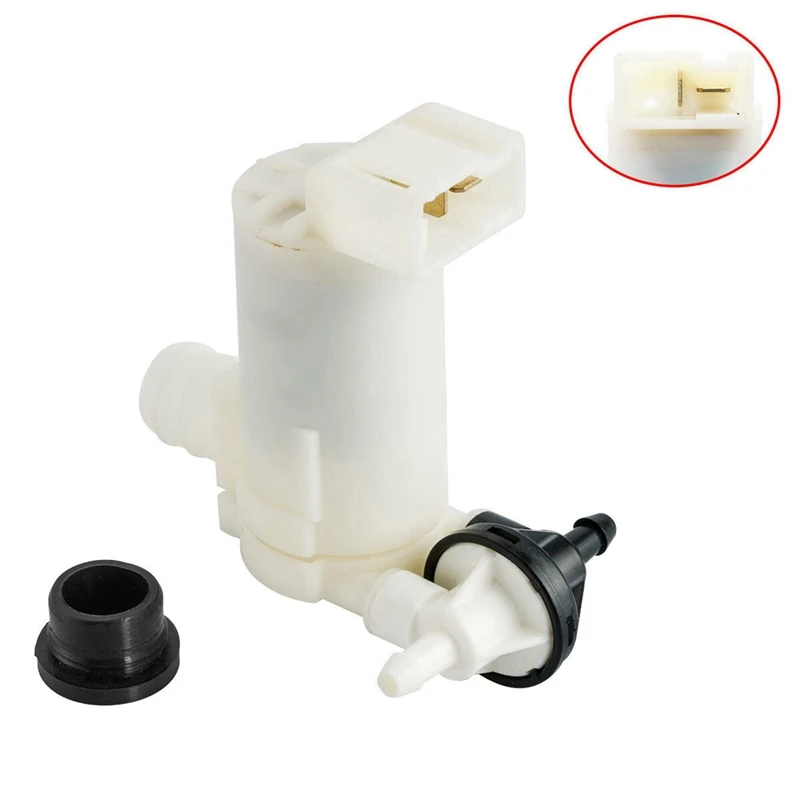 

3 Pcs Car Accessories: 1 Pcs Front Rear Windshield Washer Pump & 2 Pcs Front Bumper Side Spacer Bracket Support