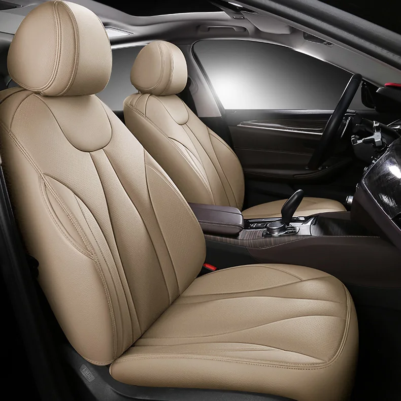 Изготовленный на заказ из воловьей кожи кожаный чехол автокресла для Citroen Aircross C4