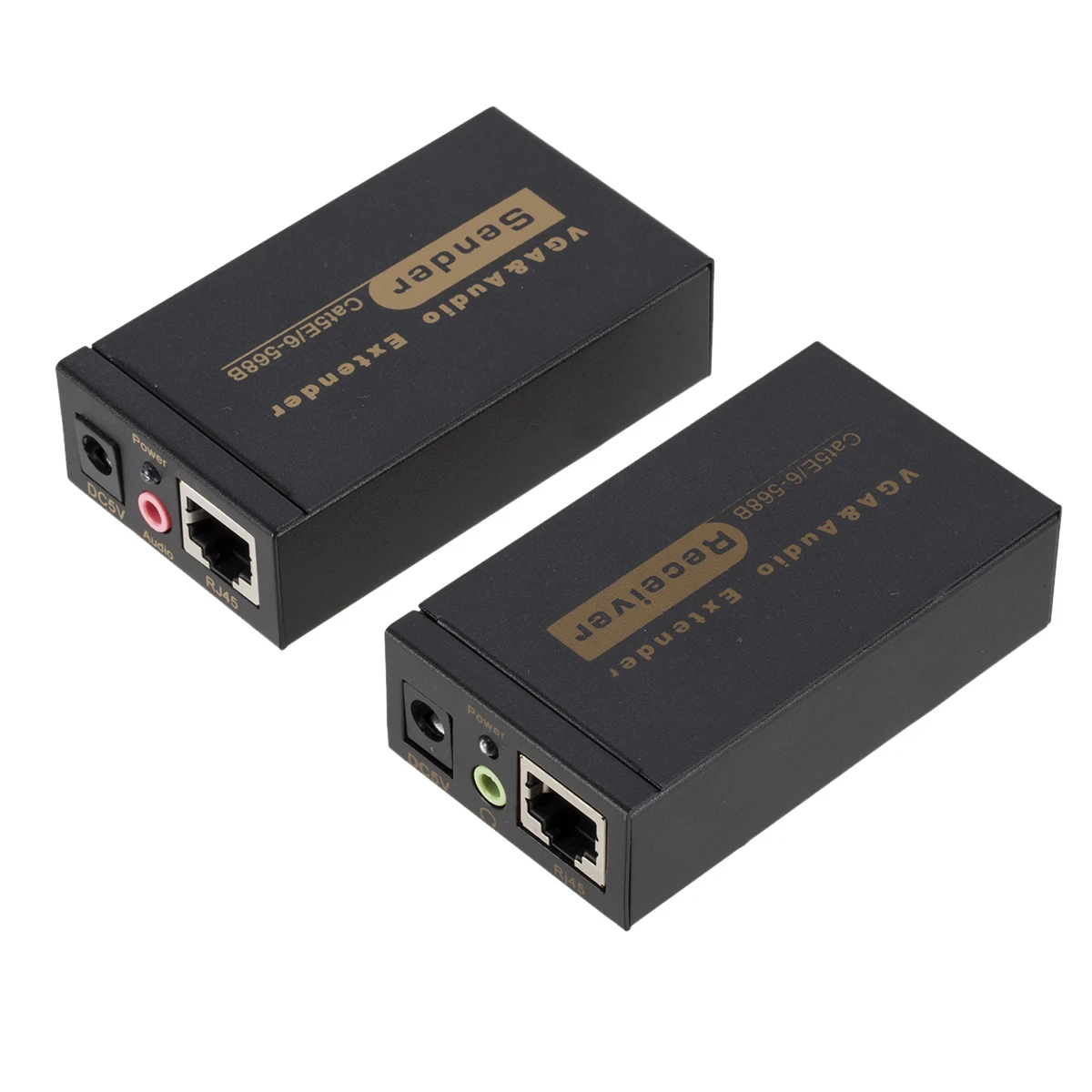 VGA 100MS усилитель сигнала Сетевой удлинитель 100M в RJ45 с аудио адаптер|Компьютерные