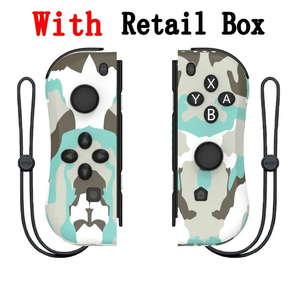 Camouflage With Box Управление Bluetooth Джойстик для Joycon Joy Con геймпад Nitendo nintendo Zend переключатель управление Лер триггер джойстик игровая консольная панель - Цвет: Camouflage With Box