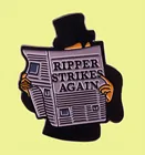 Джек-Потрошитель ударов снова серийный убийца эмали штырь 1888 Лондон Whitechapel убийца брошь