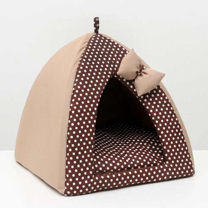 Домик-вигвам &quotНежность&quot 40 х 37 см бязь коричневый 6959822 | Дом и сад