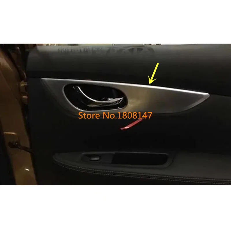 Стайлинг автомобиля детектор палочки отделка ABS хромированная дверь Внутренняя