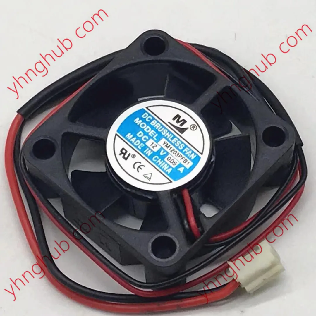 2-проводной Вентилятор охлаждения сервера Huaxia Hengtai YM1203PFB1 DC 12 В 0,05 А 30x30x10 мм