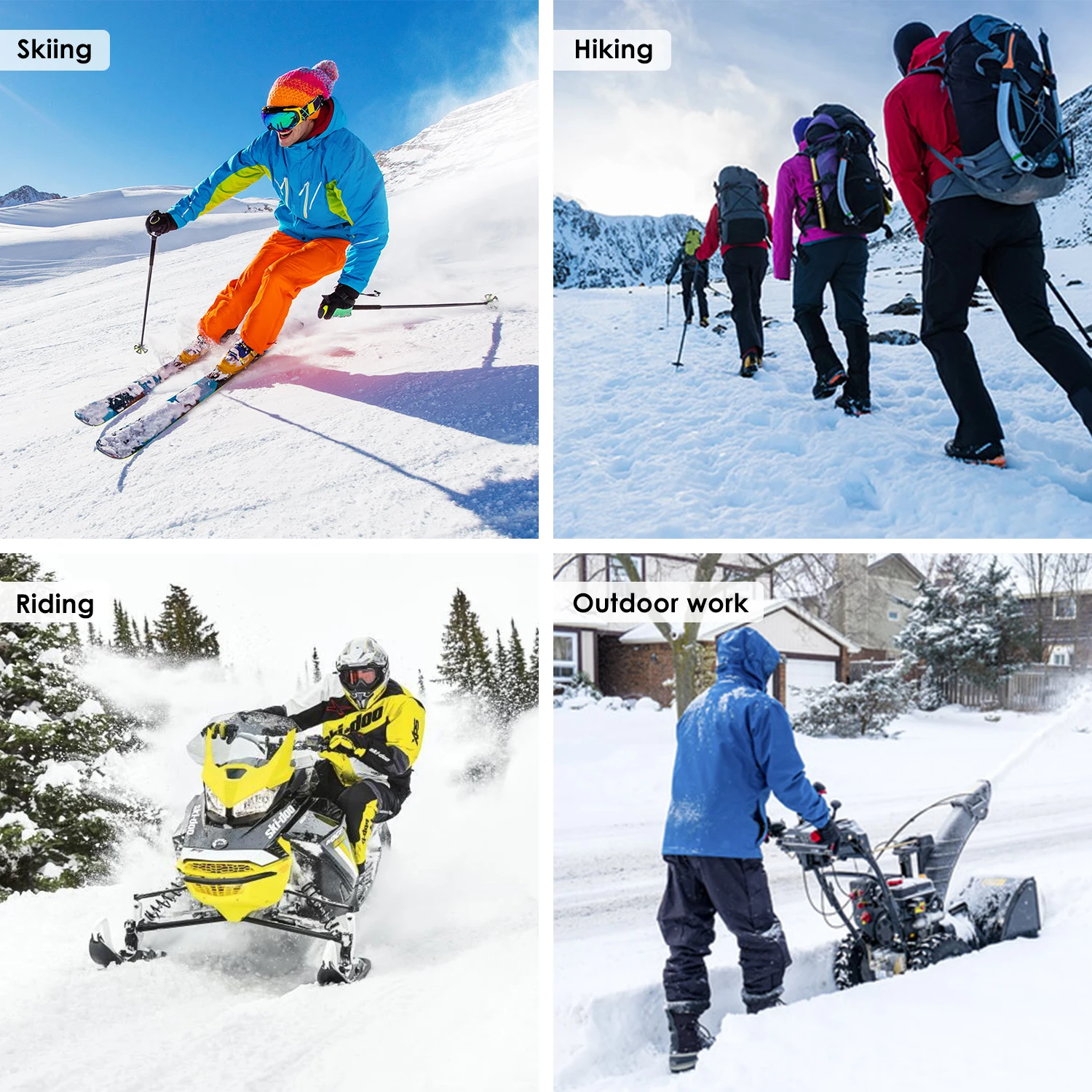 GT 1/2 пара унисекс Зимние теплые нагревательные носки с подзарядкой от USB 3