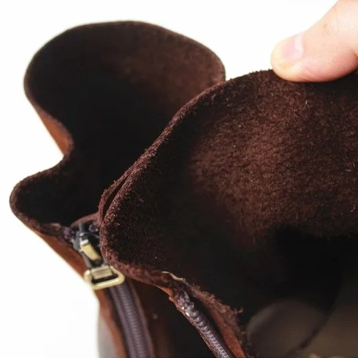 Женские ботинки на толстой подошве Careaymade оригинальные ручной работы с круглым