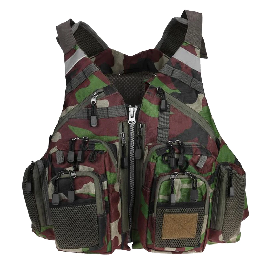

Multi-pocket Fly Fishing Mesh Vest Trout Fish Gear Fishing Waistcoat Gilet for Women Men Anglers Photographers Directors