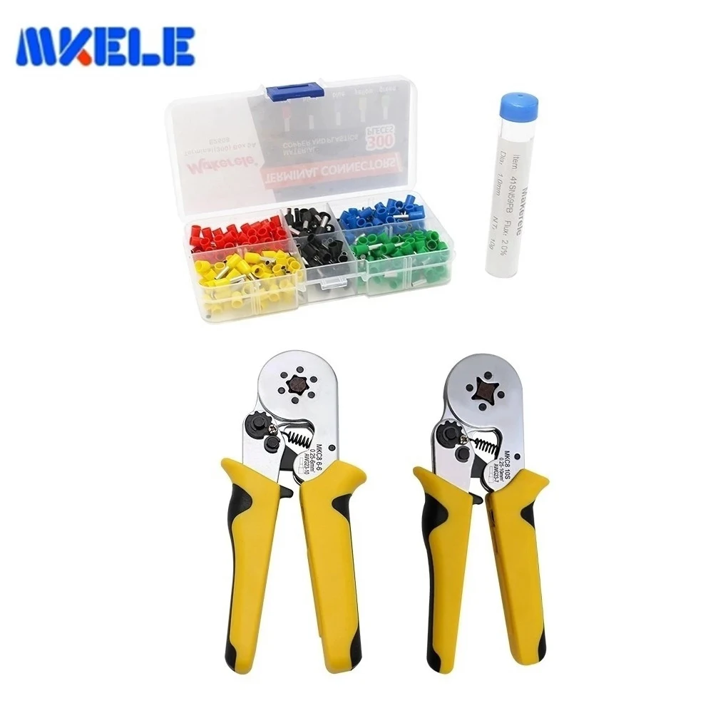 Обжимные клещи с круглым носом инструмент для обжима клемм Mkhsc8 наборы