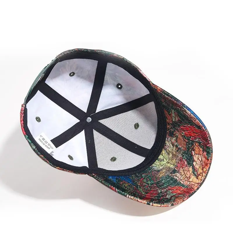 3D Colorful Maple Leaves Baseball Cap Wild Caps Unisex Men Autumn Spring Sport Uv50+Flat Along Sun Hats