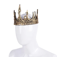 ancient halloween crown masquerade dress up pu foam 3d hair crown soft king crown headdress stage performance props gothic decor