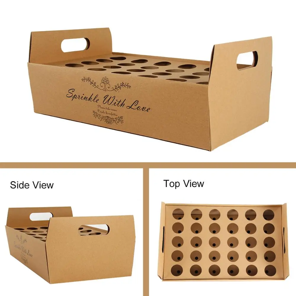 Свадебные искусственные подносы из крафт-бумаги искусственное украшение для