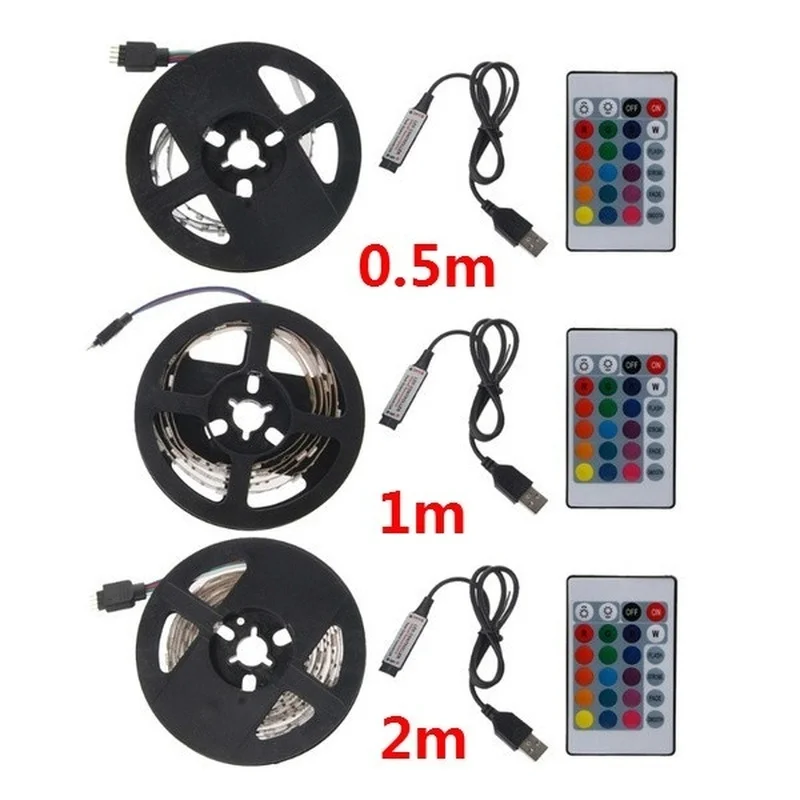 Гибкий 2835 Светодиодные ленты Рождественские огни USB ТВ фонового освещения дома